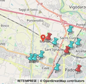 Mappa Via Cardinale Guglielmo Massaja, 35136 Padova PD, Italia (2.26545)