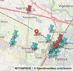 Mappa Via Cardinale Guglielmo Massaja, 35136 Padova PD, Italia (2.4005)