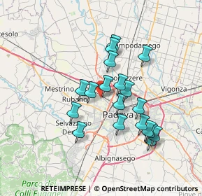 Mappa Via Cardinale Guglielmo Massaja, 35136 Padova PD, Italia (6.09895)