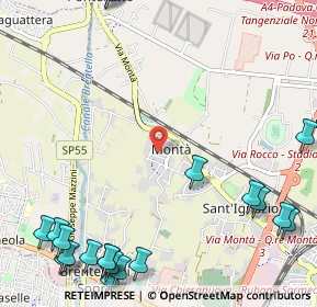 Mappa Via Cardinale Guglielmo Massaja, 35136 Padova PD, Italia (1.685)
