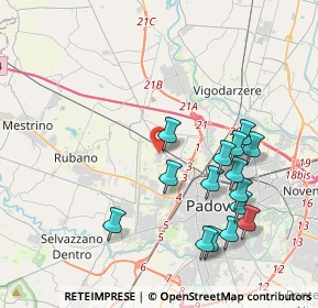 Mappa Via Cardinale Guglielmo Massaja, 35136 Padova PD, Italia (4.12)