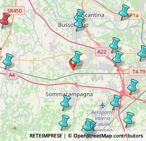 Mappa Via Val di Stava, 37060 Sona VR, Italia (6.279)