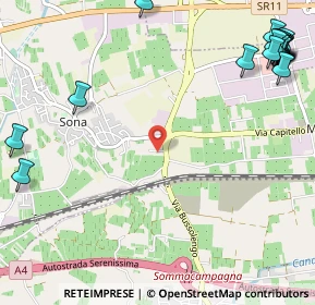 Mappa Via Val di Stava, 37060 Sona VR, Italia (1.717)