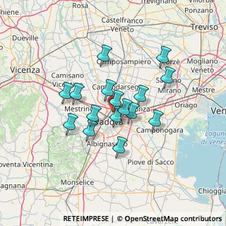 Mappa Via S. Giuseppe Cottolengo, 35133 Padova PD, Italia (10.475)