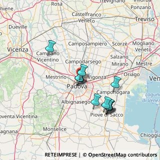 Mappa Via S. Giuseppe Cottolengo, 35133 Padova PD, Italia (12.22417)