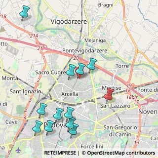 Mappa Via S. Giuseppe Cottolengo, 35133 Padova PD, Italia (2.47333)