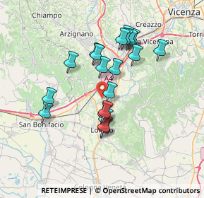 Mappa Via Alessandro Volta, 36040 Sarego VI, Italia (6.219)