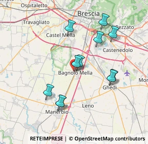 Mappa Via Zanardelli, 25021 Bagnolo Mella BS, Italia (7.04182)