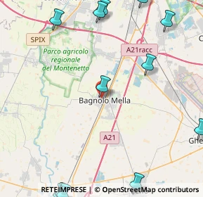 Mappa Via Zanardelli, 25021 Bagnolo Mella BS, Italia (6.69)