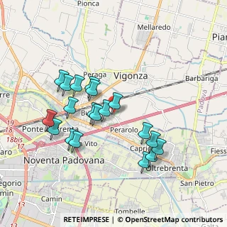 Mappa Via Brustolon, 35010 Vigonza PD, Italia (1.725)