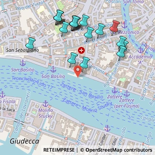 Mappa Fondamenta Zattere Al Ponte Lungo, 30123 Venezia VE, Italia (0.3105)