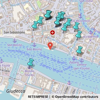Mappa Fondamenta Zattere Al Ponte Lungo, 30123 Venezia VE, Italia (0.2925)
