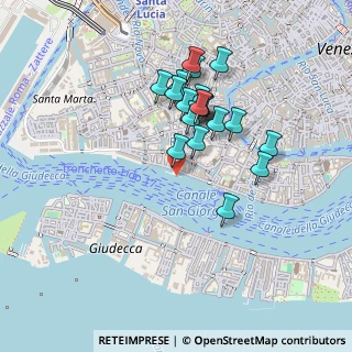 Mappa Fondamenta Zattere Al Ponte Lungo, 30123 Venezia VE, Italia (0.3805)