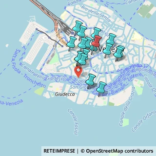 Mappa Fondamenta Zattere Al Ponte Lungo, 30123 Venezia VE, Italia (0.7285)
