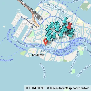 Mappa Fondamenta Zattere Al Ponte Lungo, 30123 Venezia VE, Italia (0.7965)