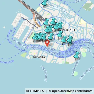 Mappa Fondamenta Zattere Al Ponte Lungo, 30123 Venezia VE, Italia (0.7355)