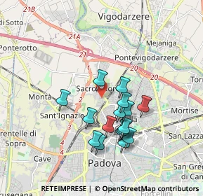 Mappa Via Istria, 35135 Padova PD, Italia (1.54375)