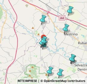 Mappa Via Malfatti, 35030 Cervarese Santa Croce PD, Italia (4.67769)