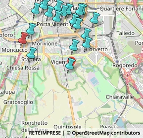 Mappa Via Piero Bottoni, 20141 Milano MI, Italia (2.4095)
