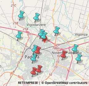 Mappa Via Vermigli, 35129 Padova PD, Italia (4.02571)