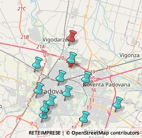 Mappa Via Vermigli, 35129 Padova PD, Italia (4.2525)