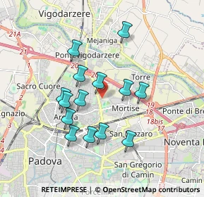 Mappa Via Vermigli, 35129 Padova PD, Italia (1.57357)