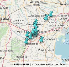 Mappa Via Vermigli, 35129 Padova PD, Italia (7.22357)