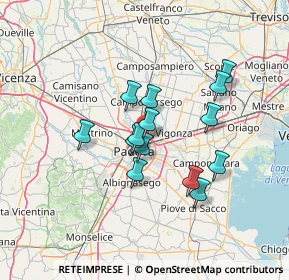 Mappa Via Vermigli, 35129 Padova PD, Italia (10.87214)