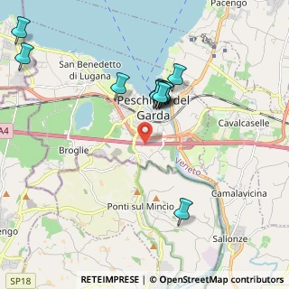 Mappa A4 Torino - Trieste, 37019 Peschiera del Garda VR, Italia (1.96909)