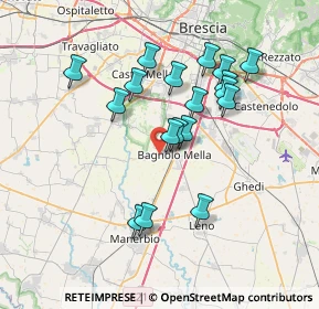 Mappa Via Corticelle, 25021 Bagnolo Mella BS, Italia (6.57333)
