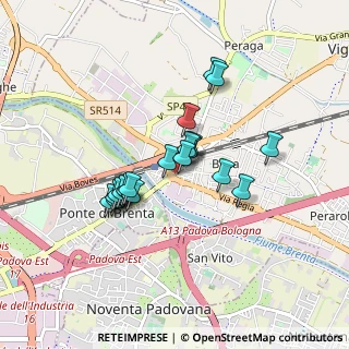 Mappa Via Padova, 35010 Vigonza PD, Italia (0.671)