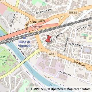 Mappa Via Padova, 63A, 35010 Vigonza, Padova (Veneto)