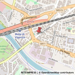 Mappa Via Padova, 36, 35010 Vigonza, Padova (Veneto)