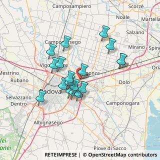 Mappa Via Padova, 35010 Vigonza PD, Italia (5.84056)