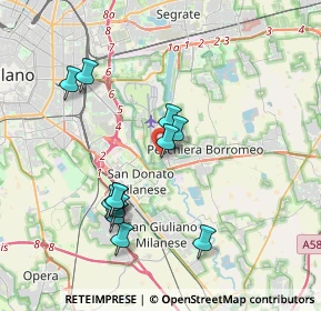 Mappa Via Lambro, 20068 Peschiera Borromeo MI, Italia (3.5775)