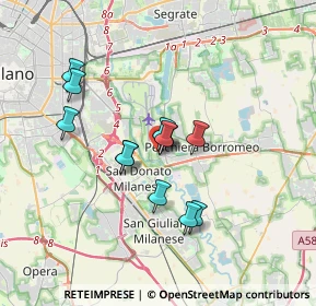 Mappa Via Lambro, 20068 Peschiera Borromeo MI, Italia (2.76333)