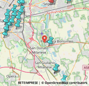 Mappa Via Lambro, 20068 Peschiera Borromeo MI, Italia (6.6355)