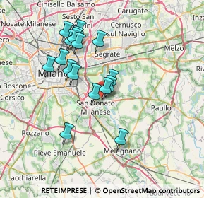 Mappa Via Lambro, 20068 Peschiera Borromeo MI, Italia (6.55118)