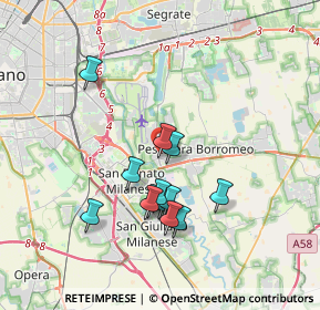 Mappa Via Giuseppe Di Vittorio, 20068 Peschiera Borromeo MI, Italia (3.15)