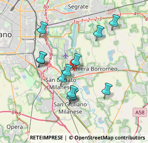 Mappa Via Giuseppe Di Vittorio, 20068 Peschiera Borromeo MI, Italia (3.35917)