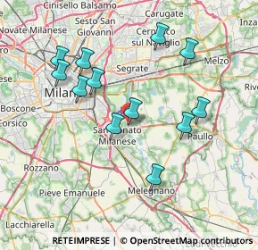 Mappa Via Giuseppe Di Vittorio, 20068 Peschiera Borromeo MI, Italia (7.21917)