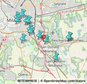 Mappa San Donato Milanese, 20138 Milano MI, Italia (3.87385)