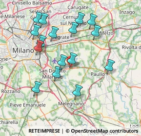 Mappa Via Liberazione, 20068 Peschiera Borromeo MI, Italia (7.62688)