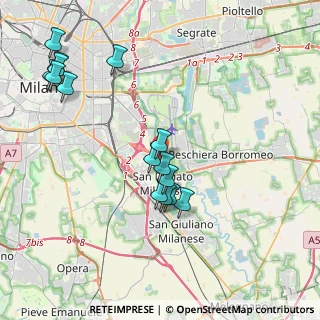 Mappa SP ex SS 415 Paullese, 20097 San Donato Milanese MI, Italia (4.23067)