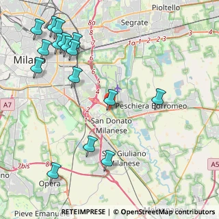 Mappa SP ex SS 415 Paullese, 20097 San Donato Milanese MI, Italia (5.38688)