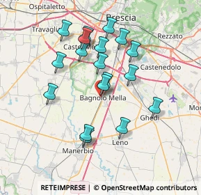 Mappa Piazza 4 Novembre, 25021 Bagnolo Mella BS, Italia (6.62444)