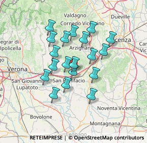 Mappa Via Chiarelle, 37032 Monteforte d'Alpone VR, Italia (11.27895)