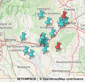 Mappa Via Chiarelle, 37032 Monteforte d'Alpone VR, Italia (11.78)