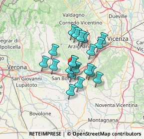 Mappa Via Chiarelle, 37032 Monteforte d'Alpone VR, Italia (9.0485)