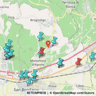 Mappa Via Chiarelle, 37032 Monteforte d'Alpone VR, Italia (2.953)